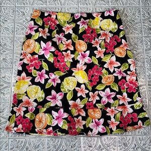 Briggs New York Fruit & Flowers Women’s Skirt Size 6